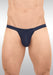 ErgoWear SLK Bikini Briefs Flat Seams 3 - Dimensional Pouch Navy Blue 1653 23 - SexyMenUnderwear.com