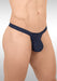 ErgoWear SLK Thongs 3 Dimensional Pouch in Navy Blue 1652 6 - SexyMenUnderwear.com