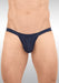 ErgoWear SLK Thongs 3 Dimensional Pouch in Navy Blue 1652 6 - SexyMenUnderwear.com