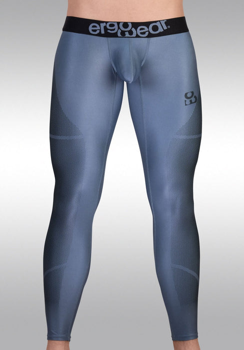 ErgoWear Sports Tight Leggings MAX SE Pants 3D Nose Shaped in Grey/Black 1610 - SexyMenUnderwear.com