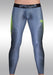 ErgoWear Sports Tight Leggings MAX SE Pants 3D Nose Shaped Pouch Grey/Green 1604 - SexyMenUnderwear.com