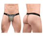 ErgoWear String MAX Flow 3D Pouch Micro - Perforated Thong Smoke Green 1677 - SexyMenUnderwear.com