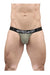 ErgoWear String MAX Flow 3D Pouch Micro - Perforated Thong Smoke Green 1677 - SexyMenUnderwear.com