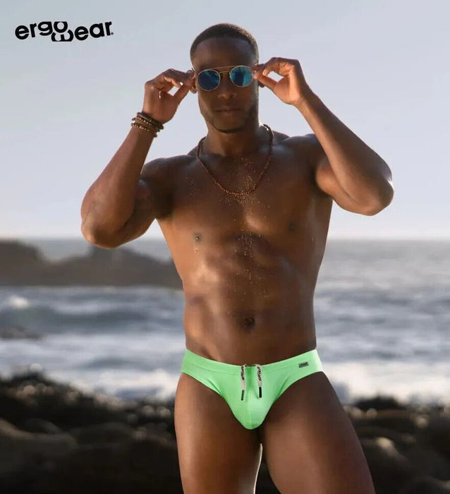 ErgoWear Swimwear SW X4D Swim Thongs in Bright Green 16916