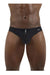 ErgoWear Swimwear SW X4D Swim Thongs in Jet Black 1693 - SexyMenUnderwear.com