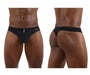 ErgoWear Swimwear SW X4D Swim Thongs in Jet Black 1693 - SexyMenUnderwear.com