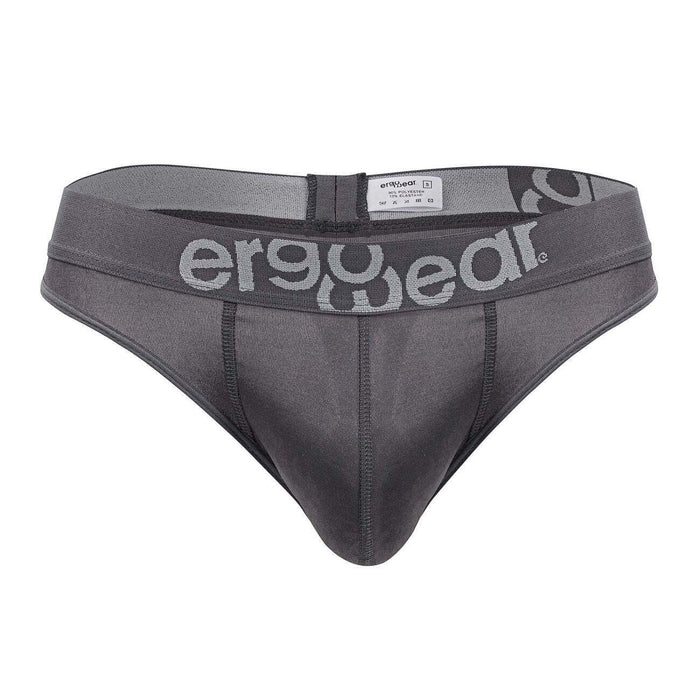 ErgoWear Thong HIP Stretchy Quick - Dry Soft Microfibre Thongs Shark Gray 1493 - SexyMenUnderwear.com