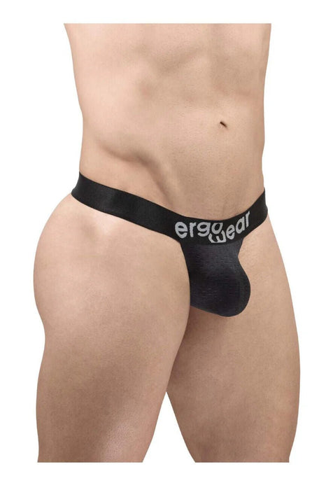 ErgoWear Thong MAX Flow 3D Pouch Micro - Perforated Men G - String Black 16874