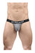 ErgoWear Thong MAX Flow 3D Pouch Micro - Perforated Mens String Gray 1682 - SexyMenUnderwear.com