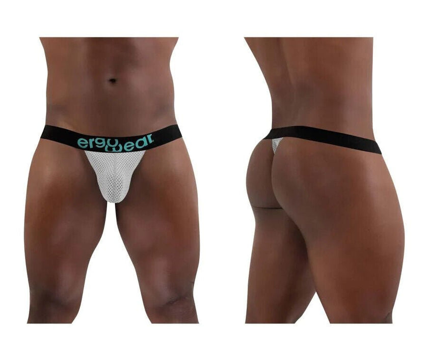 ErgoWear Thong MAX Mesh Sports Light Gray Thongs 1391 - SexyMenUnderwear.com