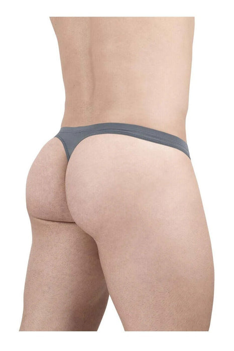 ErgoWear Thong X4D Quick Dry and Resilient Soft Thongs in Gray 1703 - SexyMenUnderwear.com