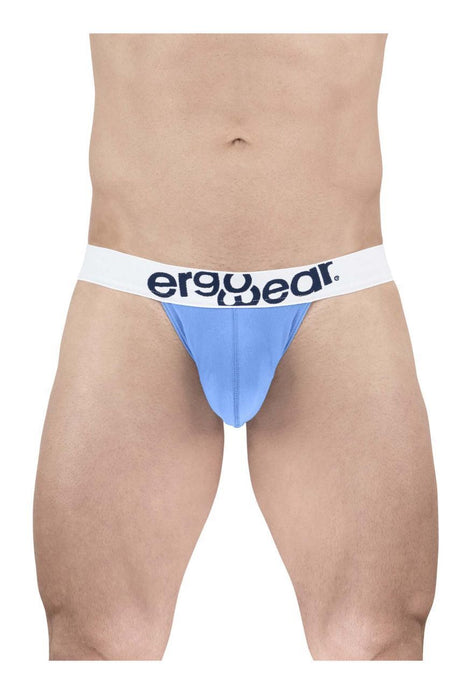 ErgoWear Thongs MAX Cotton Lightweight Men Thong in Light Blue 1711 - SexyMenUnderwear.com