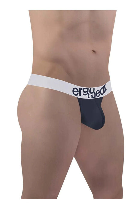 ErgoWear Thongs MAX Cotton Sports Edge Low - Rise Thong Navy Blue 1470 90 - SexyMenUnderwear.com