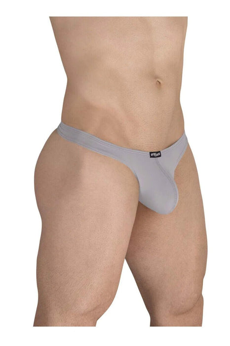 ErgoWear Thongs X4D Soft Microfibre Silver Gray Thong 1591 94 - SexyMenUnderwear.com