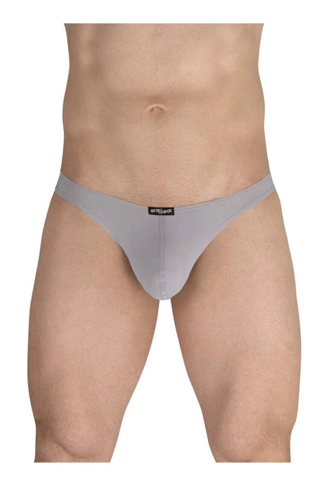 ErgoWear Thongs X4D Soft Microfibre Silver Gray Thong 1591 94 - SexyMenUnderwear.com