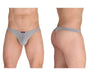 ErgoWear Thongs X4D Soft Microfibre Silver Gray Thong 1591 94 - SexyMenUnderwear.com