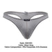 ErgoWear Thongs X4D Soft Microfibre Silver Gray Thong 1591 94 - SexyMenUnderwear.com