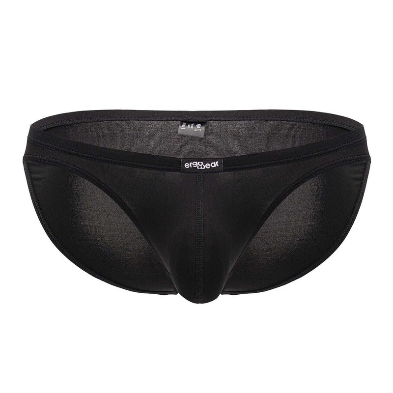 ErgoWear X4D Bikini Briefs Low - Rise Ergonomically Shaped Pouch in Black 17005
