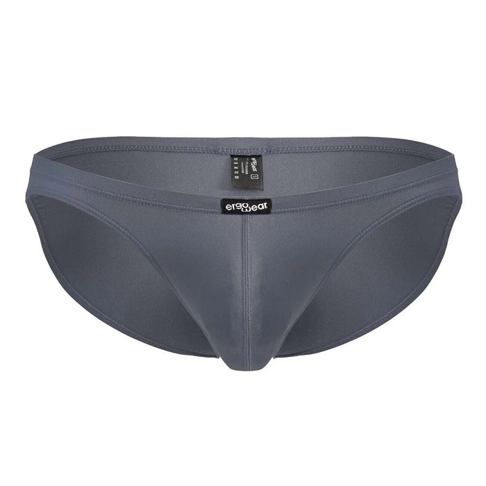 ErgoWear X4D Low Rise Bikini - Briefs Ergonomically Shaped Pouch in Gray 1704 - SexyMenUnderwear.com