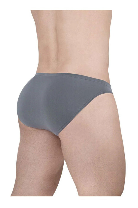 ErgoWear X4D Low Rise Bikini - Briefs Ergonomically Shaped Pouch in Gray 1704 - SexyMenUnderwear.com