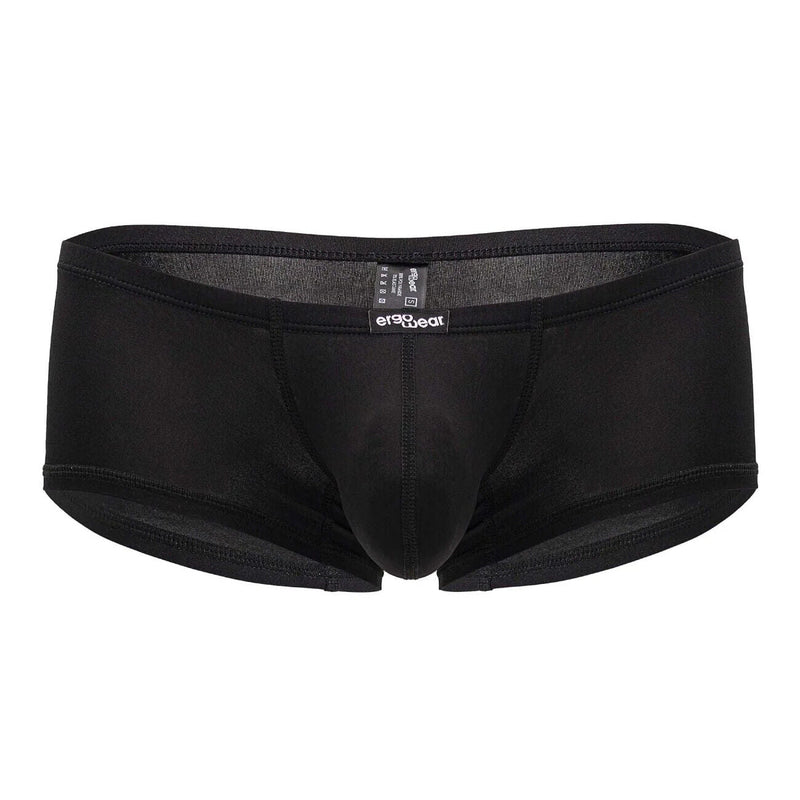 ErgoWear X4D Mini Boxer Trunks 3D - Seamed Pouch in Black 17015