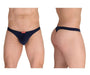 ErgoWear X4D Thongs Soft Microfibre Navy Blue Thong 1599 94 - SexyMenUnderwear.com