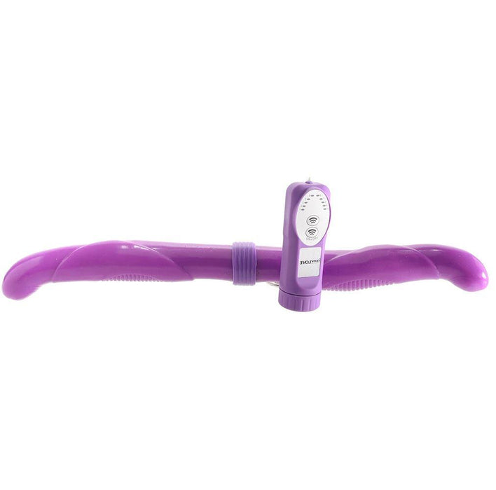 Evolved Novelties Vibrator Double Trouble Vibrating Dildos Unisex Purple SX2 - SexyMenUnderwear.com