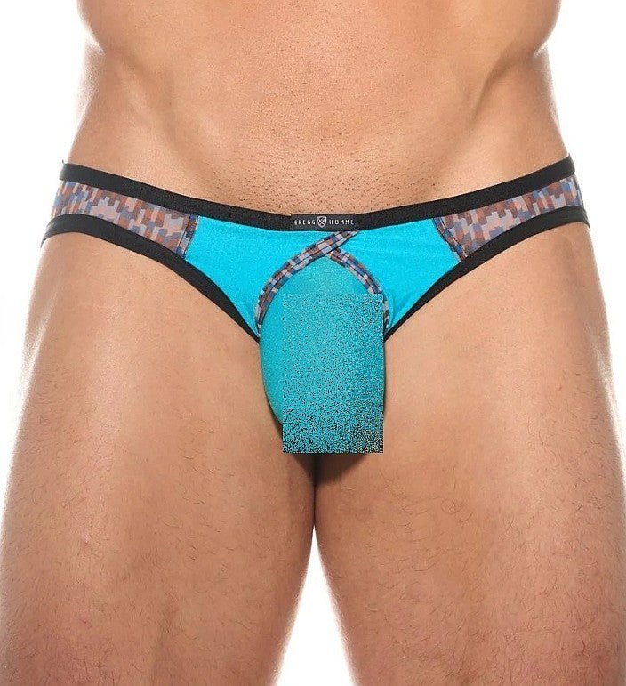 GREGG HOMME Bottomless Briefs Bare Collection in Aqua 201203 G482