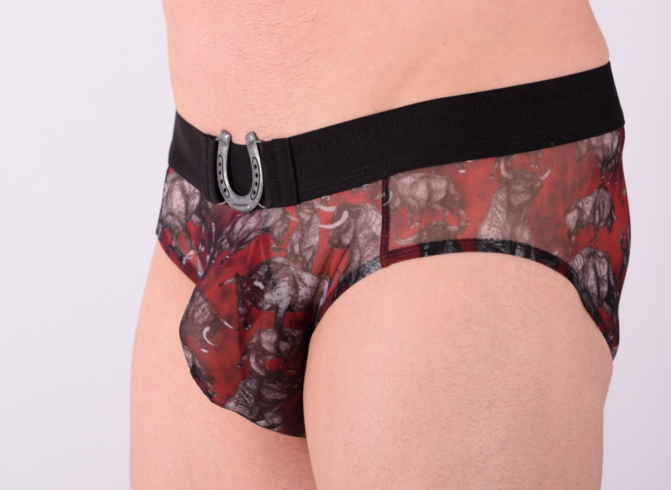 Gregg Homme Brief Charger Mesh Slip See Trough Horseshoe 133003 1304