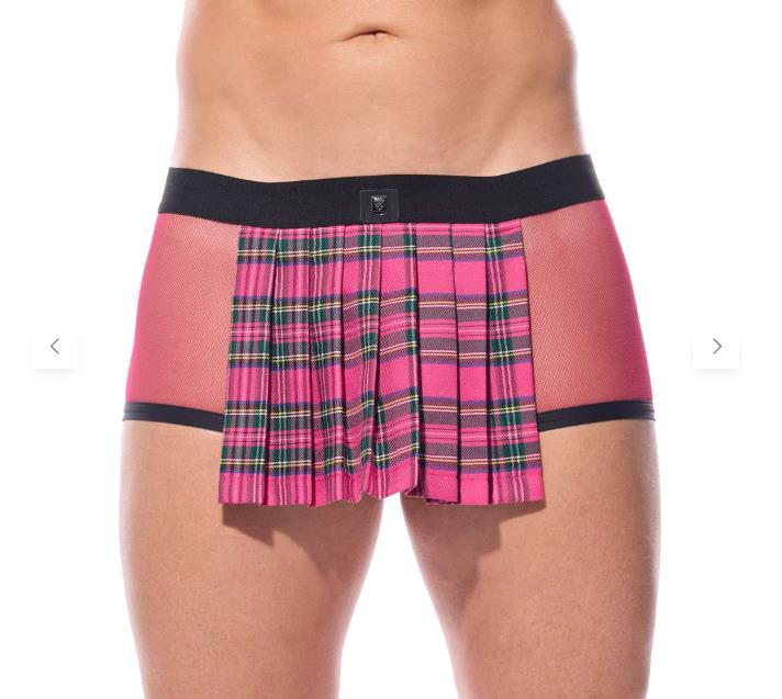 Gregg Homme Kilt Boxer Brief Combo KINKILT With Soft Mesh Pink 210505 GT33