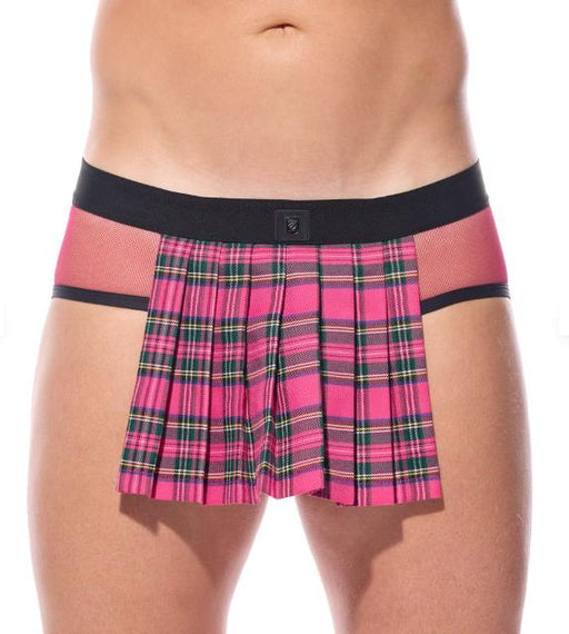 Gregg Homme Kilt Brief Combo Open Pouch KINKILT Soft Mesh Pink Briefs 210503 GT42
