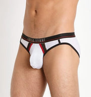 Gregg Homme Mens Brief Traveler Airjet Pouch Slip White 132003 685