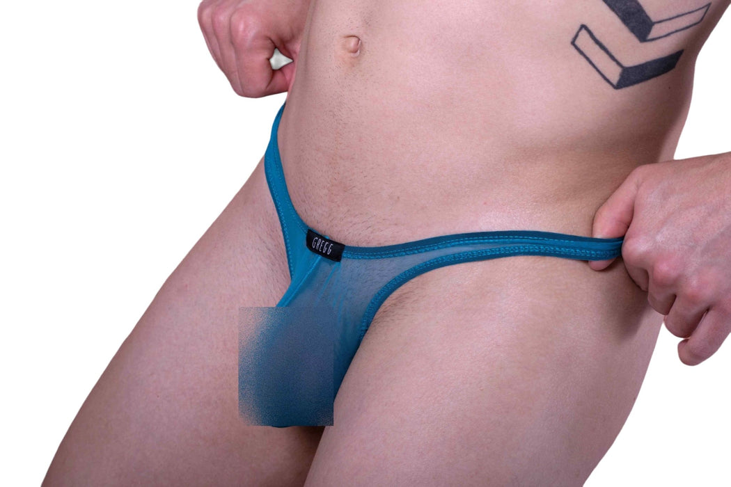 Gregg Homme Thongs Retro Kasanova Sheer Thong With C - ring 04 18t - SexyMenUnderwear.com