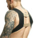 Harness MOB DNGEON Faux - Leather CropTop C - Ring Harness Goldeneye DMBL08 - SexyMenUnderwear.com