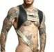 Harness MOB DNGEON Faux - Leather CropTop C - Ring Harness Goldeneye DMBL08 - SexyMenUnderwear.com