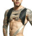 Harness MOB DNGEON Faux - Leather CropTop C - Ring Harness Goldeneye DMBL08 - SexyMenUnderwear.com