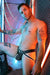 Jock BREEDWELL Dic*matized Peek - a - Boo Jockstrap in White 49 - SexyMenUnderwear.com