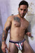 Jockstrap BREEDWELL Locker - Room Jock Molded Metal Buckles in Navy Blue White7