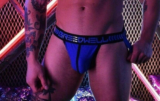 Jockstrap BreedWell NightCrawler Edition Breathable Strong Mesh Pouch Blue 181