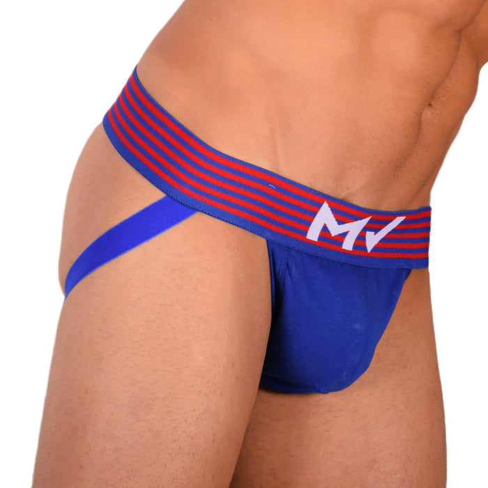 Jockstrap Modus Vivendi Jock Marine Superior Quality Cotton Elastan Blue 10815 14 - SexyMenUnderwear.com