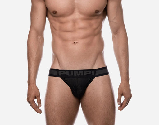 Jockstrap PUMP! Full Black Mesh Jock Ninja Elastic Waistband 15016 132
