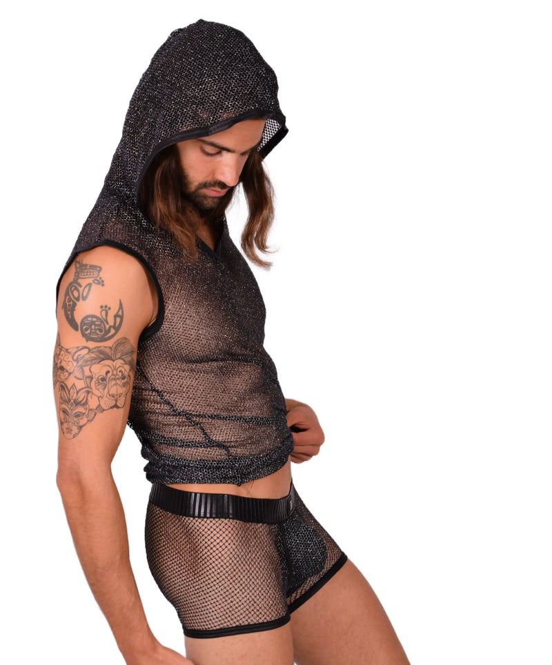 Medium Kit Gregg Homme Hood Tank Top & Boxer Sparkling Black 33661 MX14