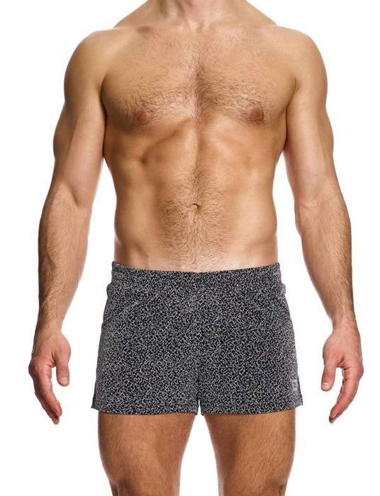 Knitted Shorts MODUS VIVENDI Crackled Slim Fit Retro - Shorts Yarns Grey 25361 B93 - SexyMenUnderwear.com