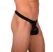 L Wojoer Sexy Deep Black Thong 33936 MX18 - SexyMenUnderwear.com