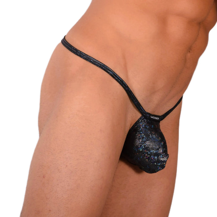 L Wojoer Sexy Disco Blue Thong 33938 MX18 - SexyMenUnderwear.com