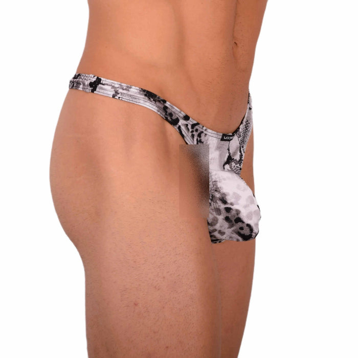 L Wojoer Sexy Grey Thong 33939 MX18 - SexyMenUnderwear.com