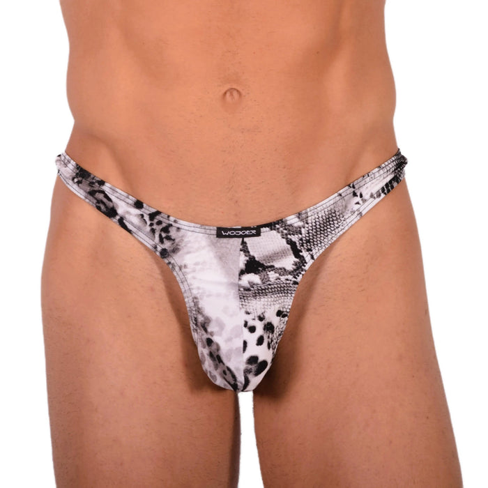 L Wojoer Sexy Grey Thong 33939 MX18 - SexyMenUnderwear.com