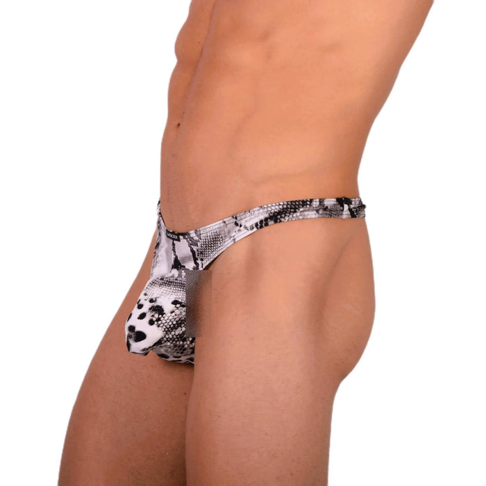 L Wojoer Sexy Grey Thong 33939 MX18 - SexyMenUnderwear.com