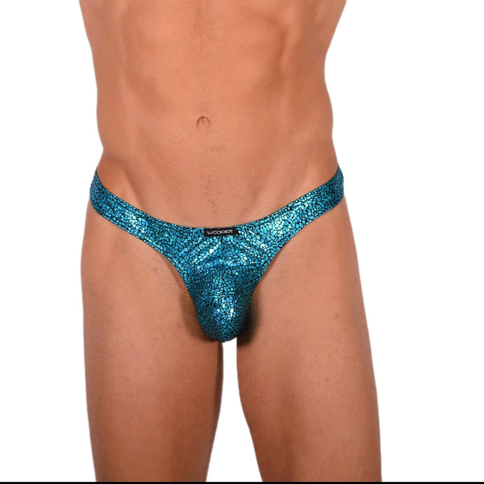 L Wojoer Sexy Reptile Turquoise Thong 33932 MX182