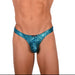 L Wojoer Sexy Reptile Turquoise Thong 33932 MX18 - SexyMenUnderwear.com